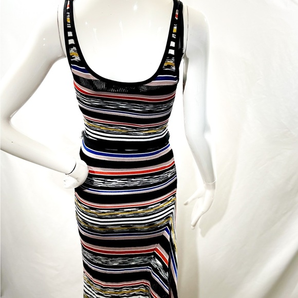 NWOT KAREN MULLEN Asymmetric Multicolored Dress Size:XS - Picture 5 of 10
